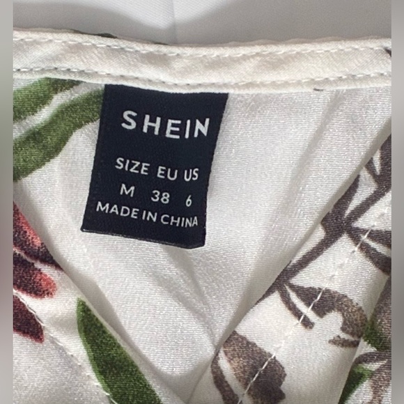 TROPICAL MAXI DRESS SHEIN SPAGHETTI STRAP - Picture 10 of 10